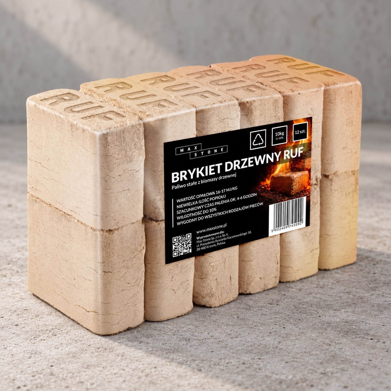 Brykiet drzewny RUF Max-Ston